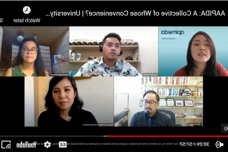 Webinar screen capture of panelists